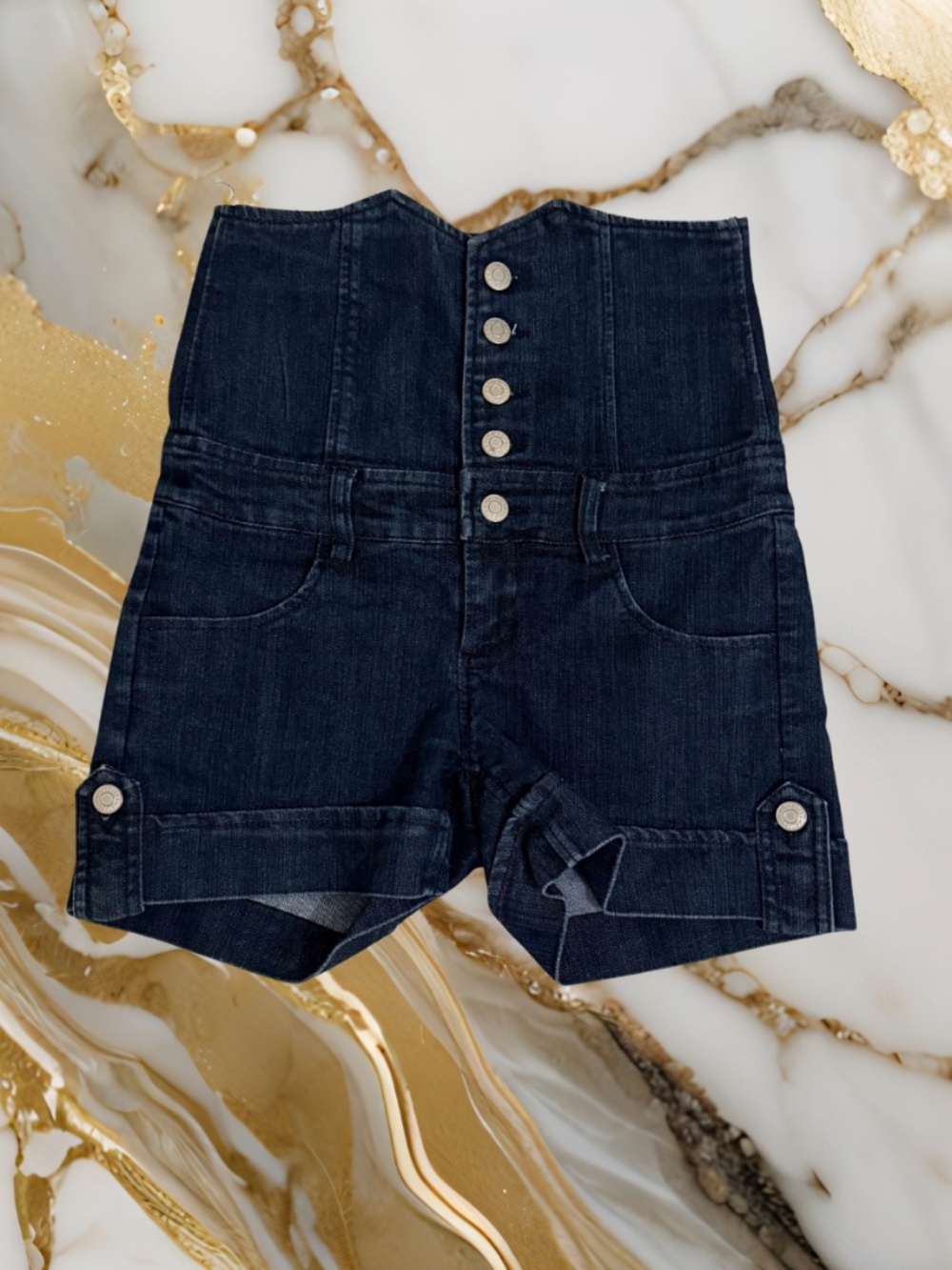 Women’s forever twenty one high rise jean shorts with five buttons
